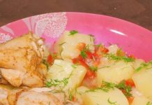 Mehrkochhähnchen mit Kartoffeln und Paprika