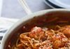 spageti dengan bakso